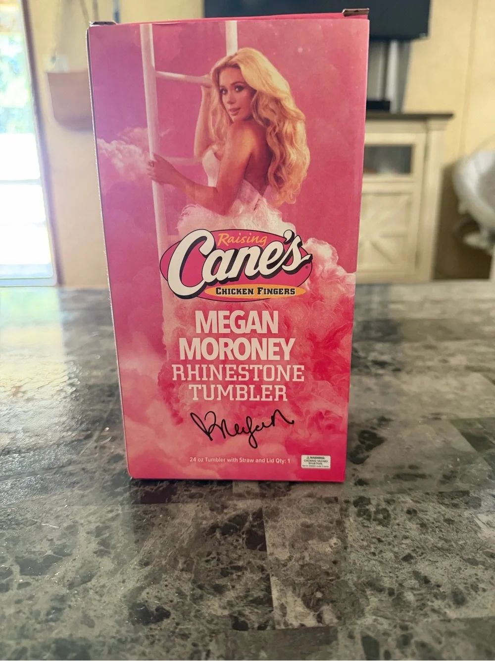 Megan Moroney Pink Rhinestone Tumbler